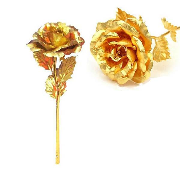 شاخه طلايي گل رز ( هديه روز زن ) 1399